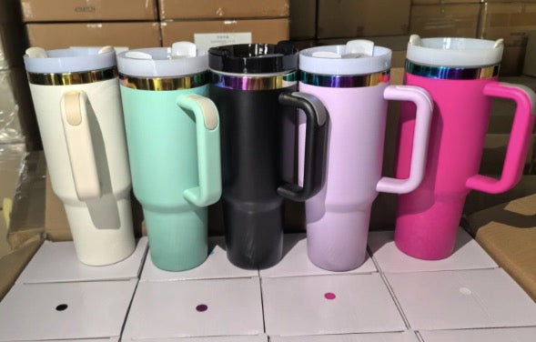 20Pack USA Warehouse 🌈H2.0 40oz Rainbow Plated Power Coated Tumblers for Laser Engraving