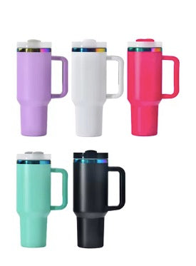 20Pack USA Warehouse 🌈H2.0 40oz Rainbow Plated Power Coated Tumblers for Laser Engraving