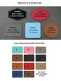 Laser Engraved Leather Patch Hat Custom Logo Leather Patches 200 Pack China Warehouse  by air ship