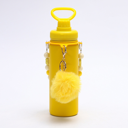 18oz Powder Coated Water Bottles With Portable Carrying Strap and Key Pendant 25Pack China Warehouse