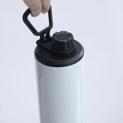 20oz White Blank Sublimation Water Bottles with Handle Lids 25 Pack USA Warehouse
