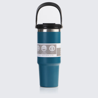 30oz Powder Coated Flip Straw Water Bottles for Laser Engraved with Three Style Lids 25 Pack China Warehouse