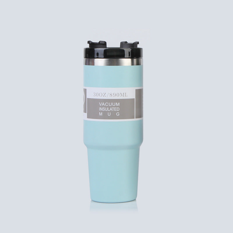 30oz Powder Coated Flip Straw Water Bottles for Laser Engraved with Three Style Lids 25 Pack China Warehouse
