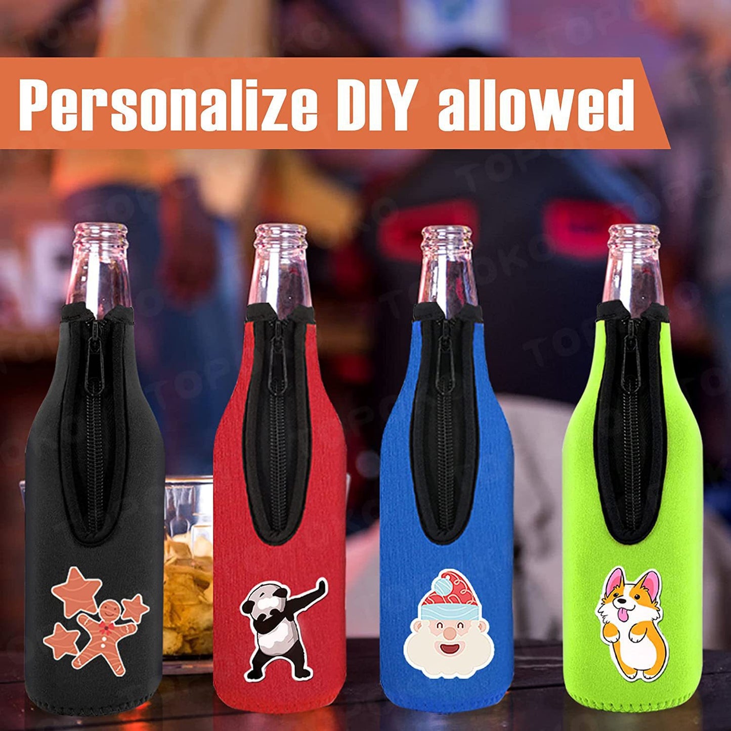 330ML Water Bottles Koozies Cola Beer Sleeves for Sublimation (Support Custom LOGO) 400Pack China Warehouse