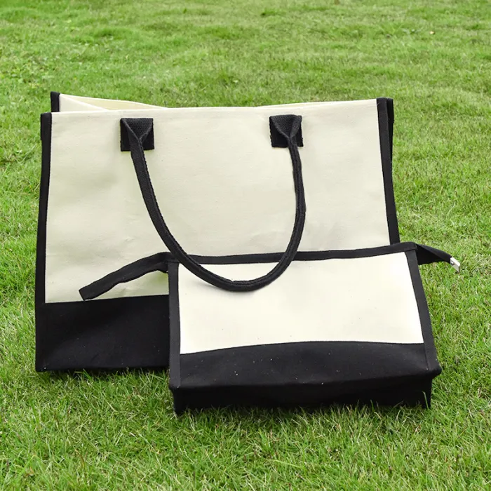 17*12 Inch Blank Sublimation Canvas Handle Sets (Inclued Two Bags) 20Pack USA Warehouse