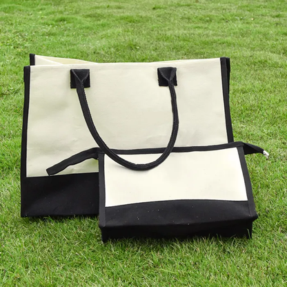 17*12 Inch Blank Sublimation Canvas Handle Sets (Inclued Two Bags) 20Pack USA Warehouse