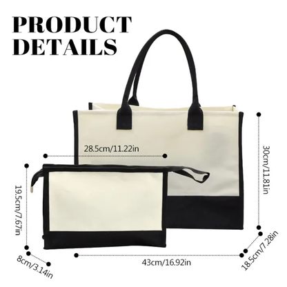 17*12 Inch Blank Sublimation Canvas Handle Sets (Inclued Two Bags) 20Pack USA Warehouse