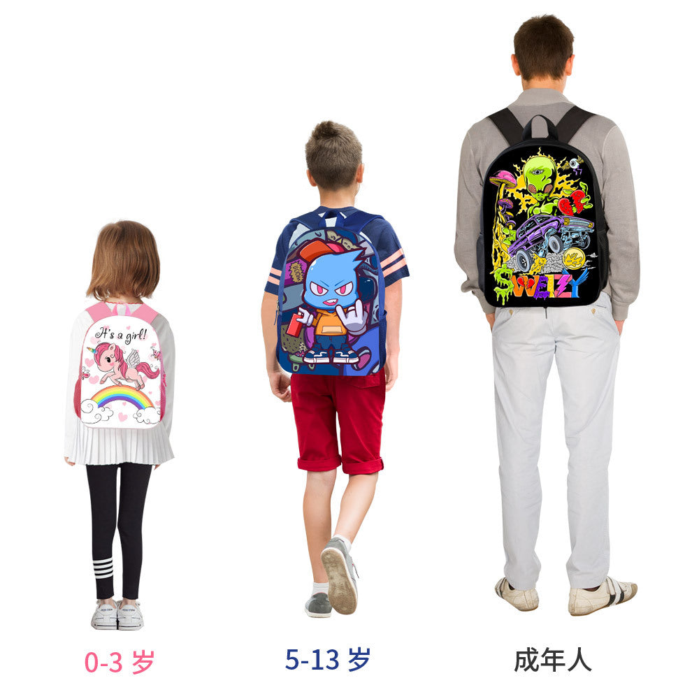 Kids Blank Sublimation School Backpack Bottom Margin 20 Pack China Warehouse Ship by Air or Sea