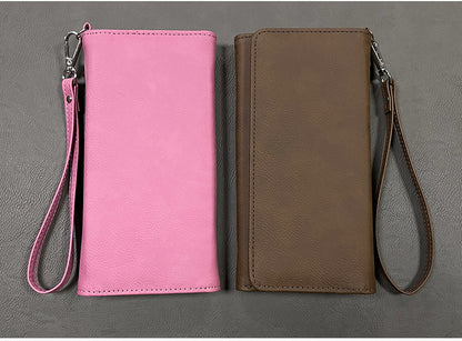 Custom Laserable Leatherette Men Women Wallets Suitable for Laser Engraving 50 Pack China Warehouse
