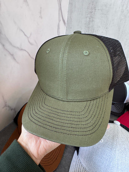 Men Richardson 112 Outdoor Contrast Color Hats Suitable for Laser Engraved Leather Patch