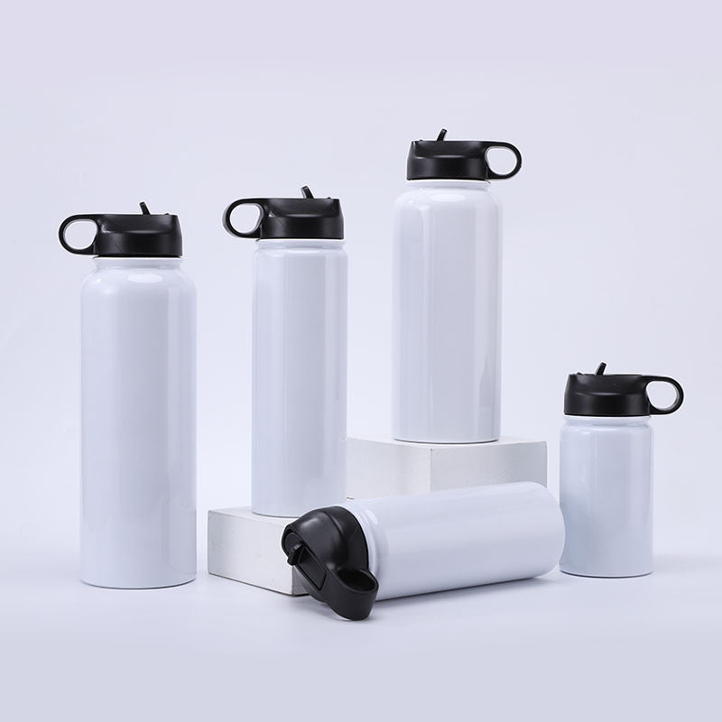 12oz 18oz 22oz 32oz 40oz Blank Sublimation Water Tumblers with Black Lids 25Pack China Warehouse