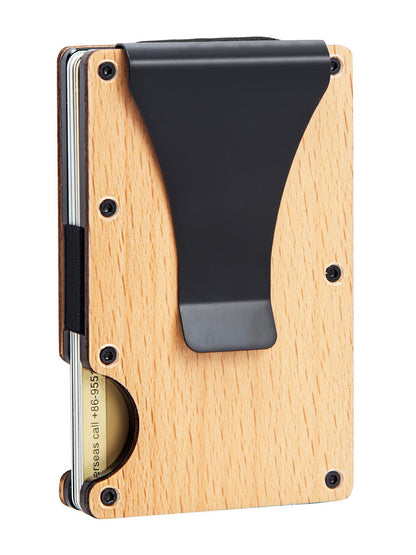 Thin Slim RFID Wallet Carbon Fiber Min Wallet With Metal Card Holder for Laser Engraving 100Pack China