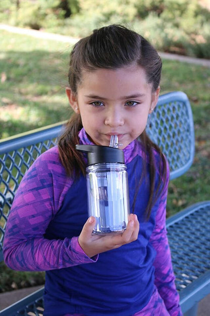 10oz Kids Double Wall Snow Globe Plastic Cups With Plug and Pre-drilled Hole 50Pack USA Warehouse