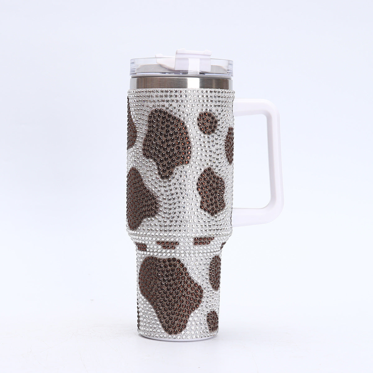 40oz Cow Rhinestone Bling Tumblers Cute Travel Mugs with Handle 20Pack China Warehouse