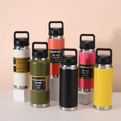 18oz 27oz 37oz Yeti Style Powder Coated Water Bottles with Flip Straw and Chug Cap Lids for Laser Engarving 25 Pack China Warehouse