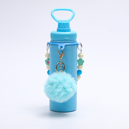 18oz Powder Coated Water Bottles With Portable Carrying Strap and Key Pendant 25Pack China Warehouse