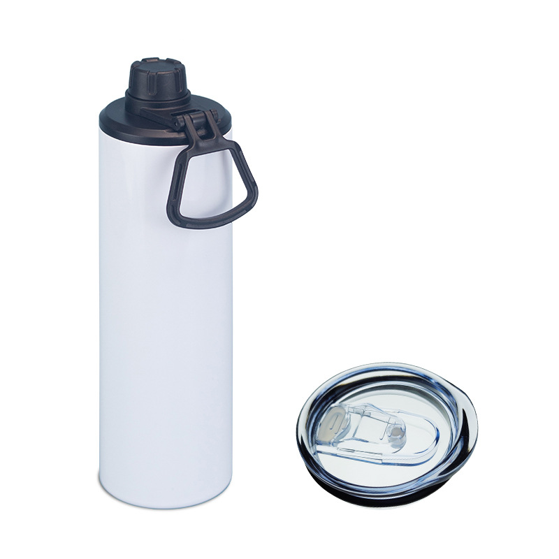 20oz Blank Sublimation White Straight Sport Lids Tumbler With Handle 25Pack China Warehouse