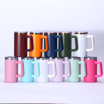 20oz Copper Plated Coffee Mugs with Handle for Laser Engraved 20 Pack China Warehouse