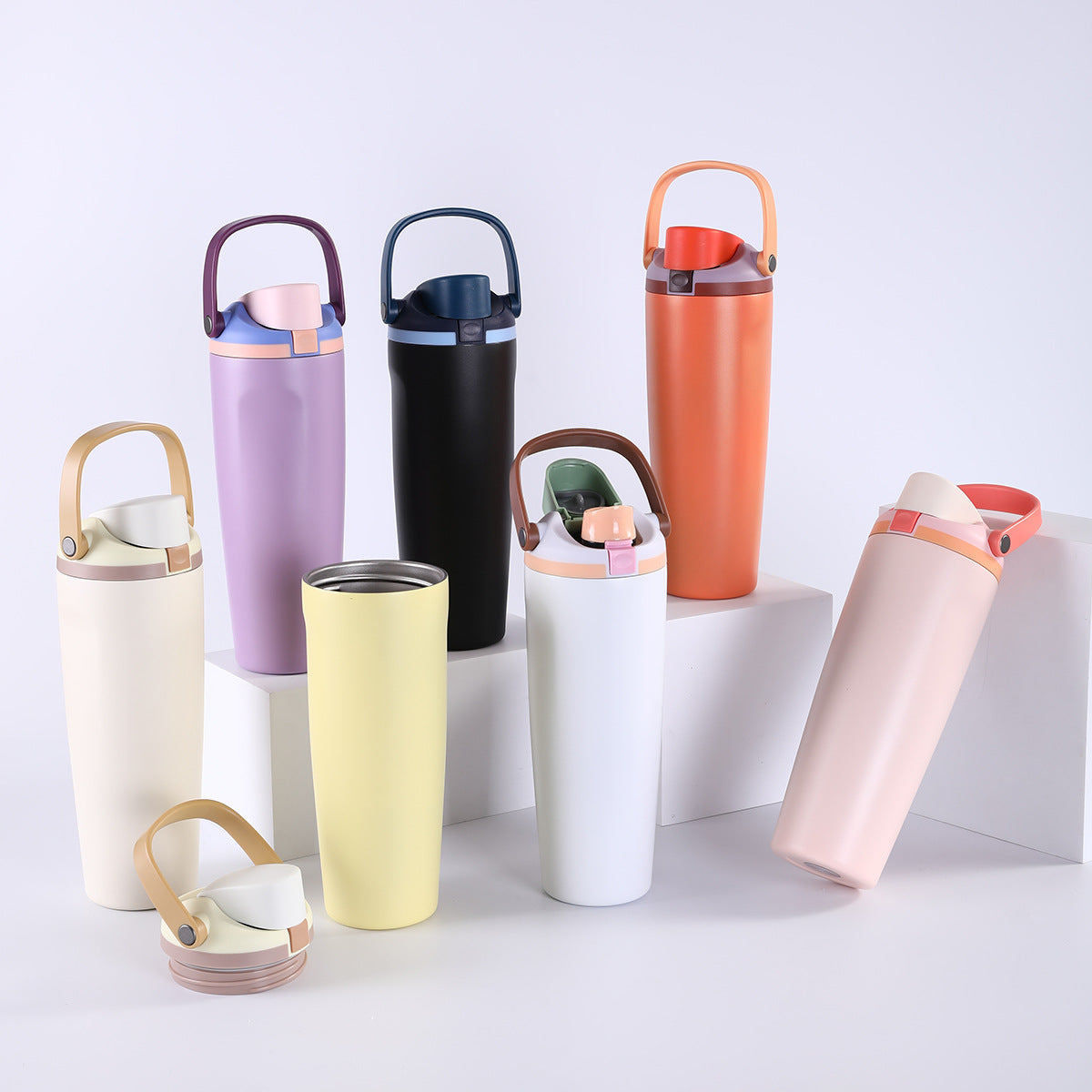 30oz Owala Style Water Bottles Locking Lids and 40oz Tumblers with Handle for Laser Engraved 25 Pack China Warehouse