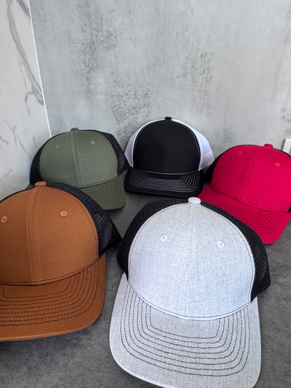 Men Richardson 112 Outdoor Contrast Color Hats Suitable for Laser Engraved Leather Patch