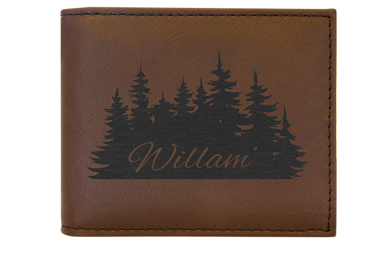 Custom Laserable Leatherette Men Women Wallets Suitable for Laser Engraving 50 Pack China Warehouse