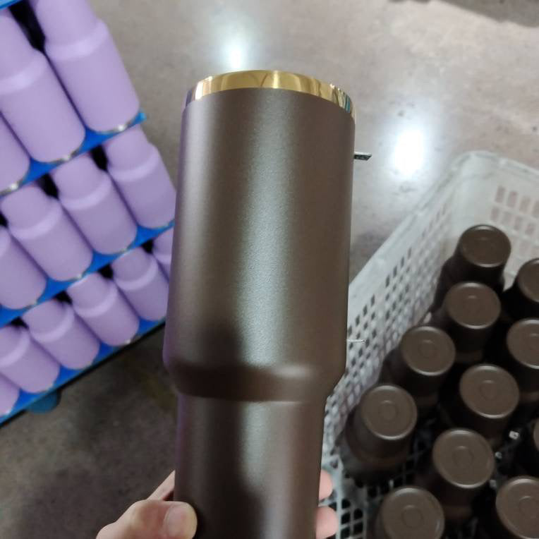 40oz Gold Plated 🤎Chocolate&Green Color Quencher Tumblers for Laser Engraving 20 Pack USA Warehouse
