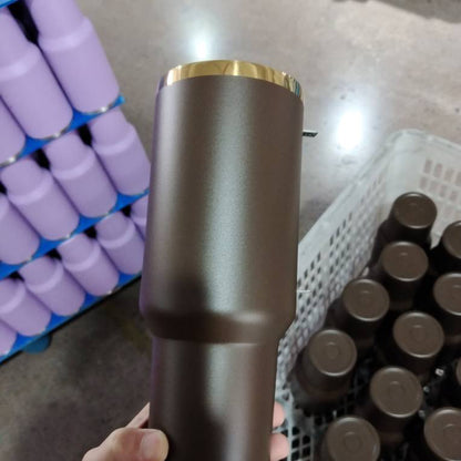 40oz Gold Plated 🤎Chocolate&Green Color Quencher Tumblers for Laser Engraving 20 Pack USA Warehouse