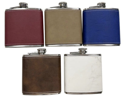 6oz 7oz 8oz Stainless Steel Wine Flask Veneer Suitable For Laser Engraving 50Pack China Warehouse