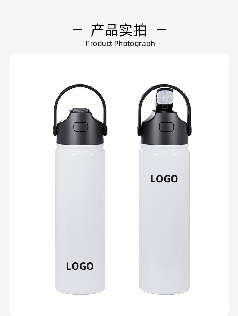 22oz White Sublimation Water Bottles and Colorful Powder Coated Tumblers for Laser Engraving 25 Pack China Warehouse