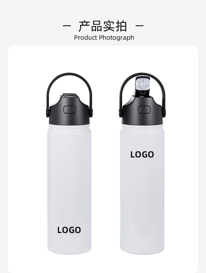 22oz White Sublimation Water Bottles and Colorful Powder Coated Tumblers for Laser Engraving 25 Pack China Warehouse