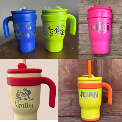 Kids 14oz Stainless Steel Colorful Water Mugs for Laser Engraved 20 Pack USA Warehouse