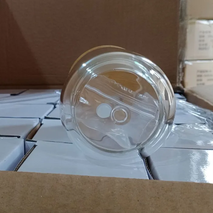 3oz Mini Pre Drilled Hole Snow Globe Blank Sublimation Shot Glass Can with Wooden Lids  50Pack USA Warehouse