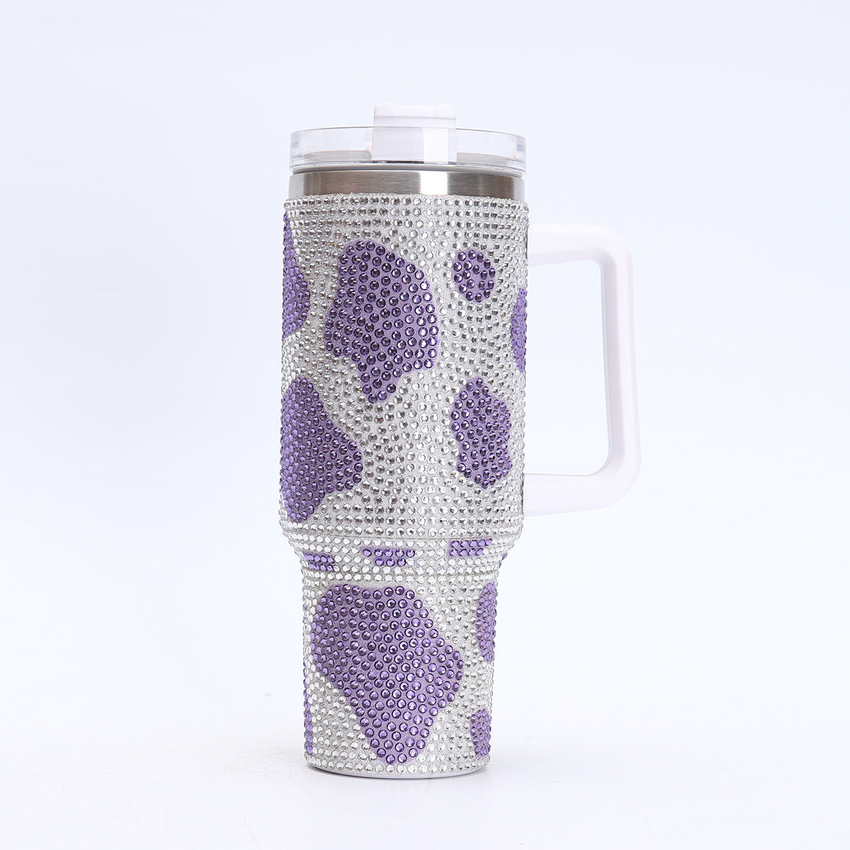 40oz Cow Rhinestone Bling Tumblers Cute Travel Mugs with Handle 20Pack China Warehouse