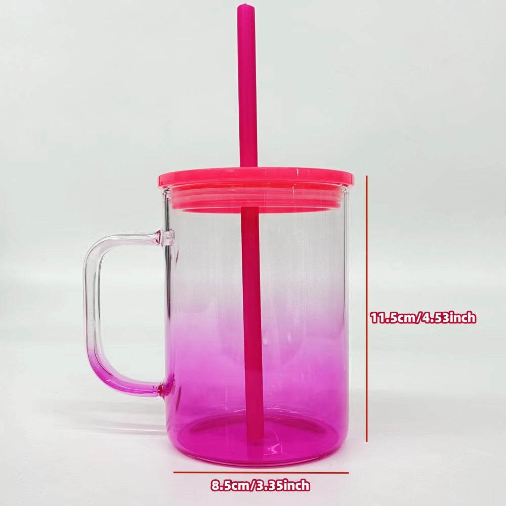 25 Pack China Warehouse 17oz Ombre Jelly Color Glass Mugs for Sublimation and UV DTF Wraps