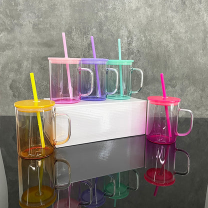 25 Pack China Warehouse 17oz Ombre Jelly Color Glass Mugs for Sublimation and UV DTF Wraps