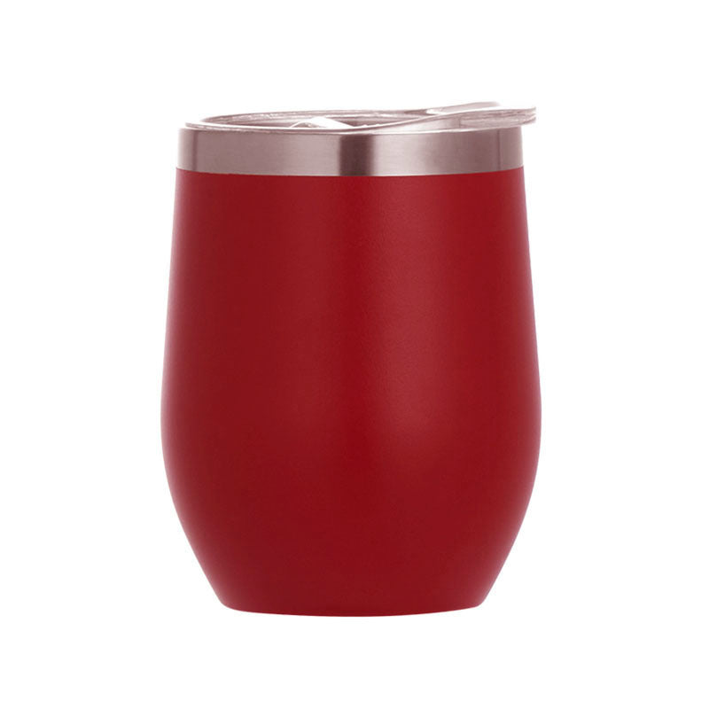 50 Pack China Warehouse 12oz Powder Coating Stainless Steel Wine Tumblers U-shaped Tumblers with Slide Lids for Laser Engraving