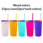 25Pack China Warehouse Yeti Style 20oz Power Coated Car Tumblers for Laser Engraving Double Wall Stainless Steel Cups