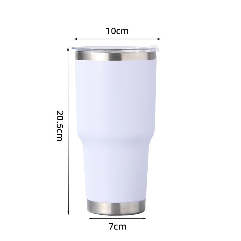 25 Pack China Warehouse 30oz Power Coated Car Tumblers for Laser Engraving with Magnetic Lids