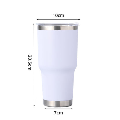 25 Pack China Warehouse 30oz Power Coated Car Tumblers for Laser Engraving with Leak Proof Sliding Lids