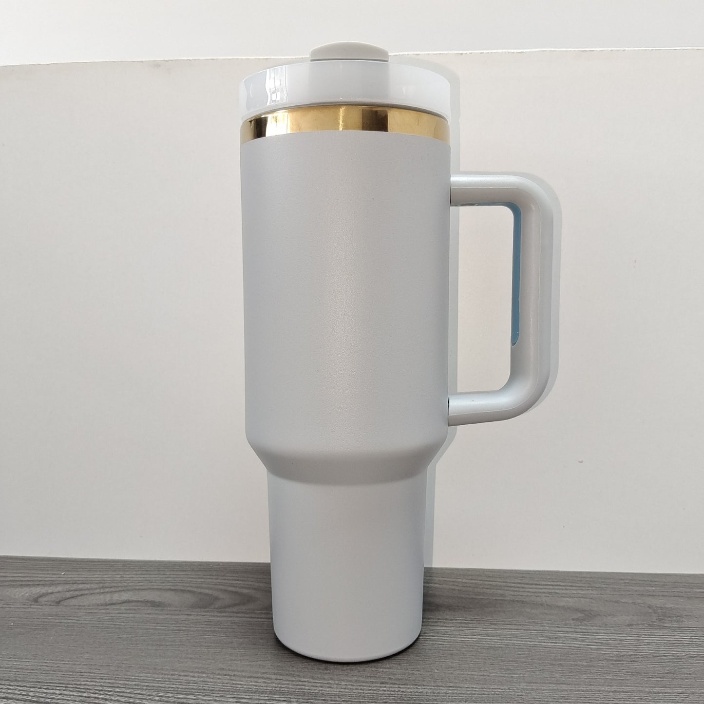 H2.0 40oz 💛Matt Gold Underneath Powder Coated Tumblers for Laser Engraved 20Pack China Warehouse