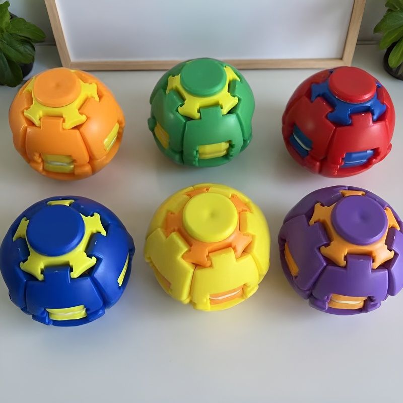 New Press Gyroball Fidget Ball Press-and-rotate Gyro Ball Toys for Kids Children Adults 144Pack China Warehouse