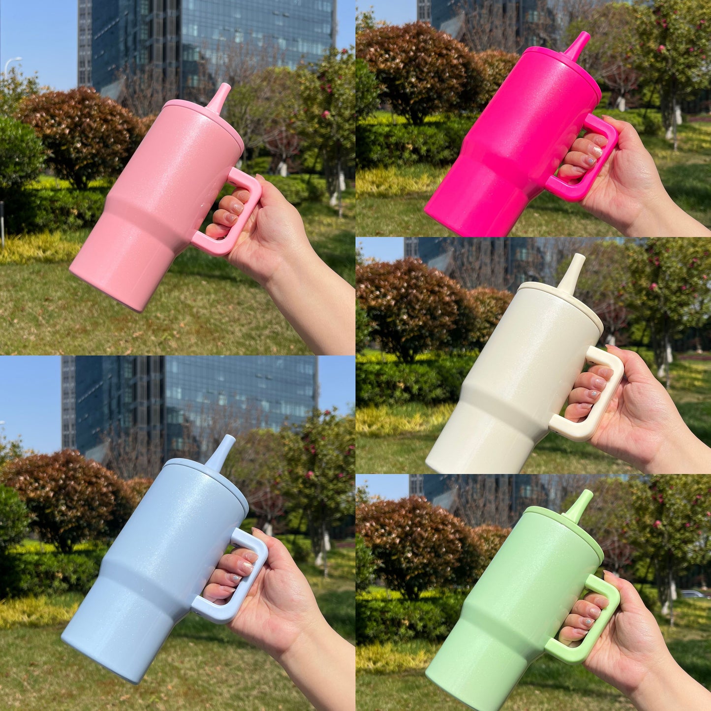 20oz Blank Sublimation White Macaron Color Tumblers With Leak Proof Lids for Kids 25Pack USA Warehouse