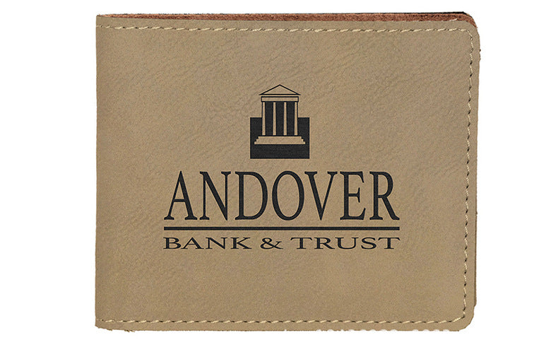Custom Laserable Leatherette Men Women Wallets Suitable for Laser Engraving 50 Pack China Warehouse