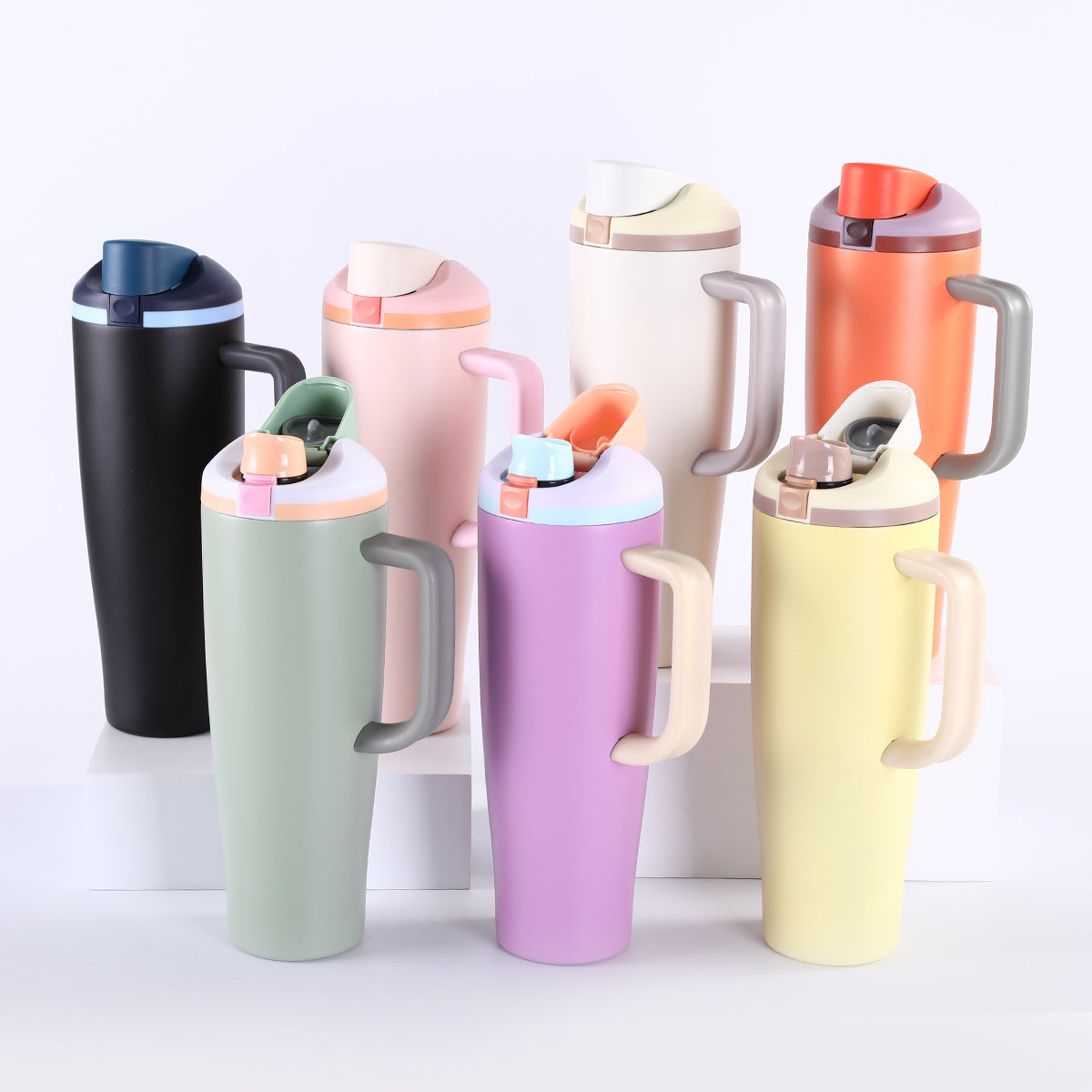 30oz Owala Style Water Bottles Locking Lids and 40oz Tumblers with Handle for Laser Engraved 25 Pack China Warehouse