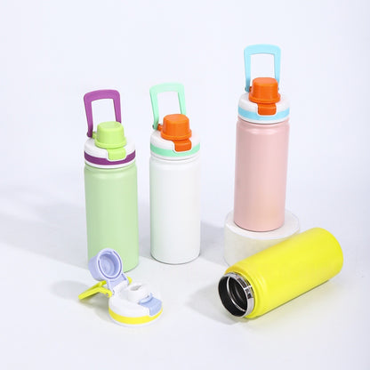 19oz 550ml Colorful Water Bottles with Handle Nice for Summer and Laser Engraved 25 Pack China Warehouse