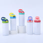 Kids 12oz 20oz White Blank Sublimation Water Bootles with Bounce Lids 25pack USA Warehouse