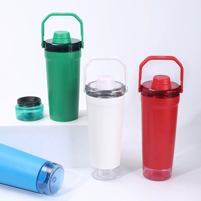 20oz Leakproof Insulated Stainless Steel Shaker Cup Bottles with Base Storage 25 Pack China Warehouse