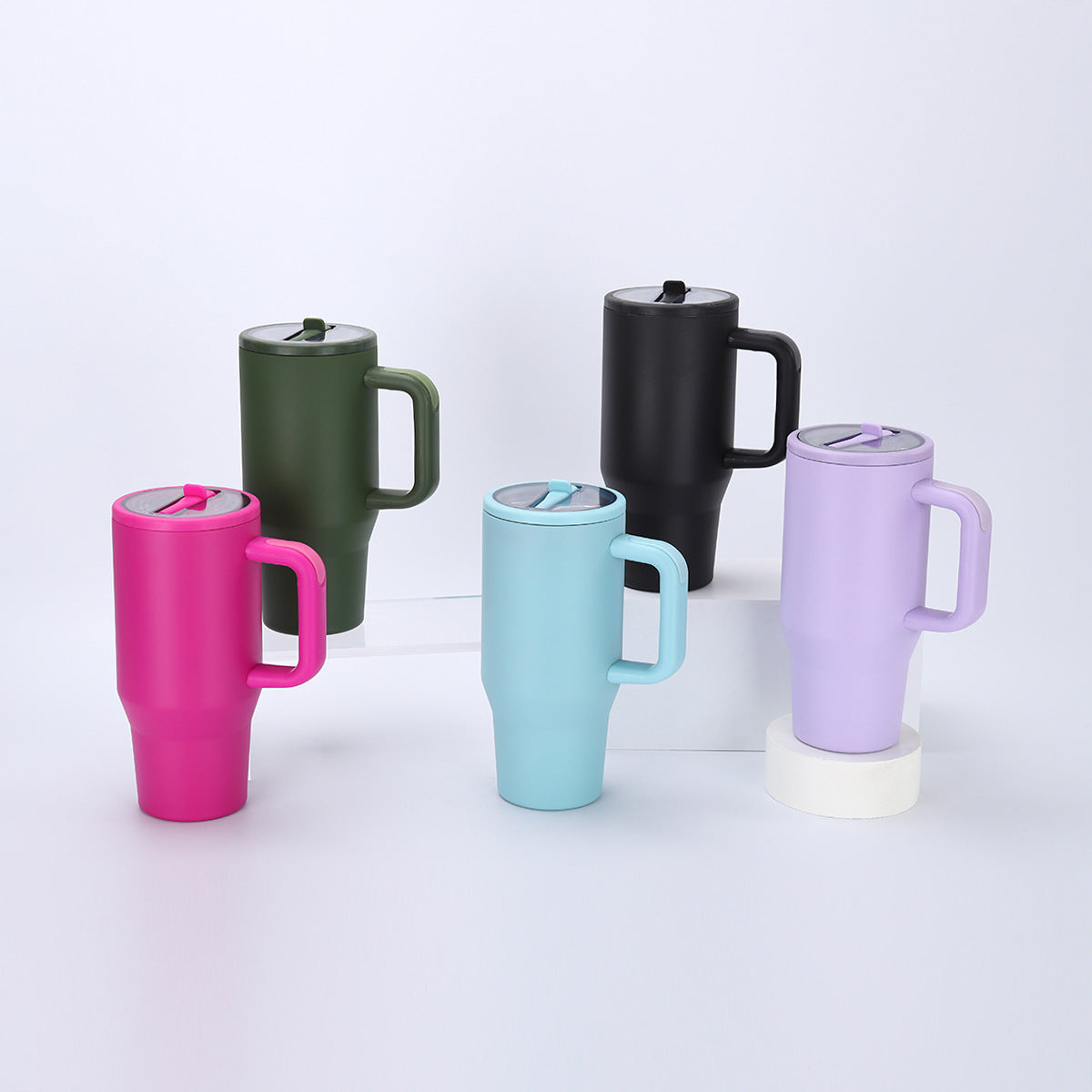 20oz 30oz Powder Coated Tumblers with Leak Proof Lids for Laser Engraving 10 Colors