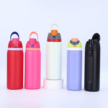24oz 32oz Leak Proof Bounce Lids Water Bottles for Laser Engraved 24Pack USA Warehouse