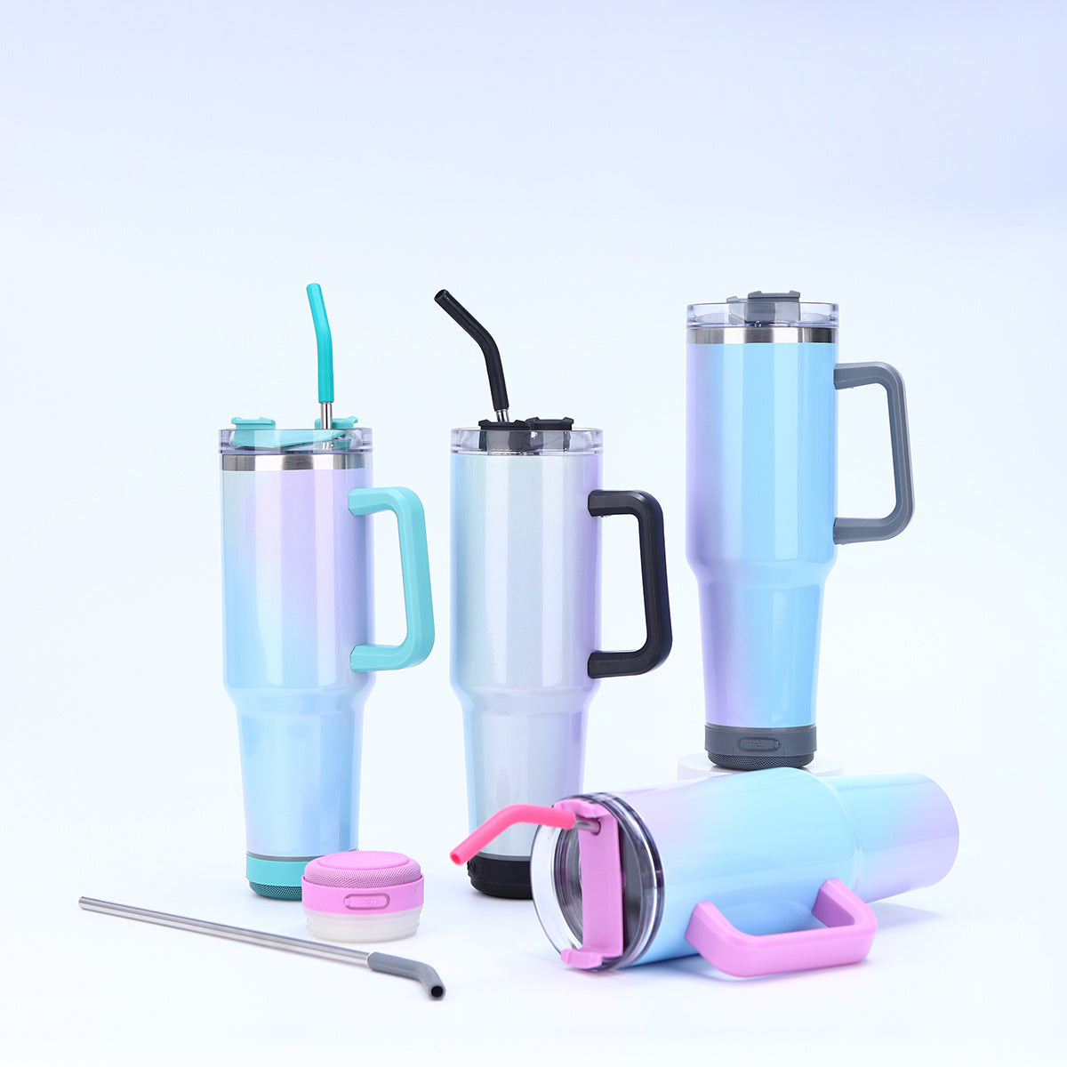 40oz Shimmer Color Blank Sublimation Speaker Bluetooth Tumblers 20 Pack China Warehouse